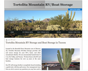 Tortolita Mountain RV Storage